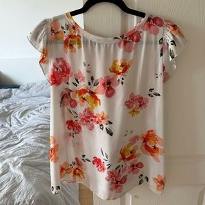 LOFT summer floral top